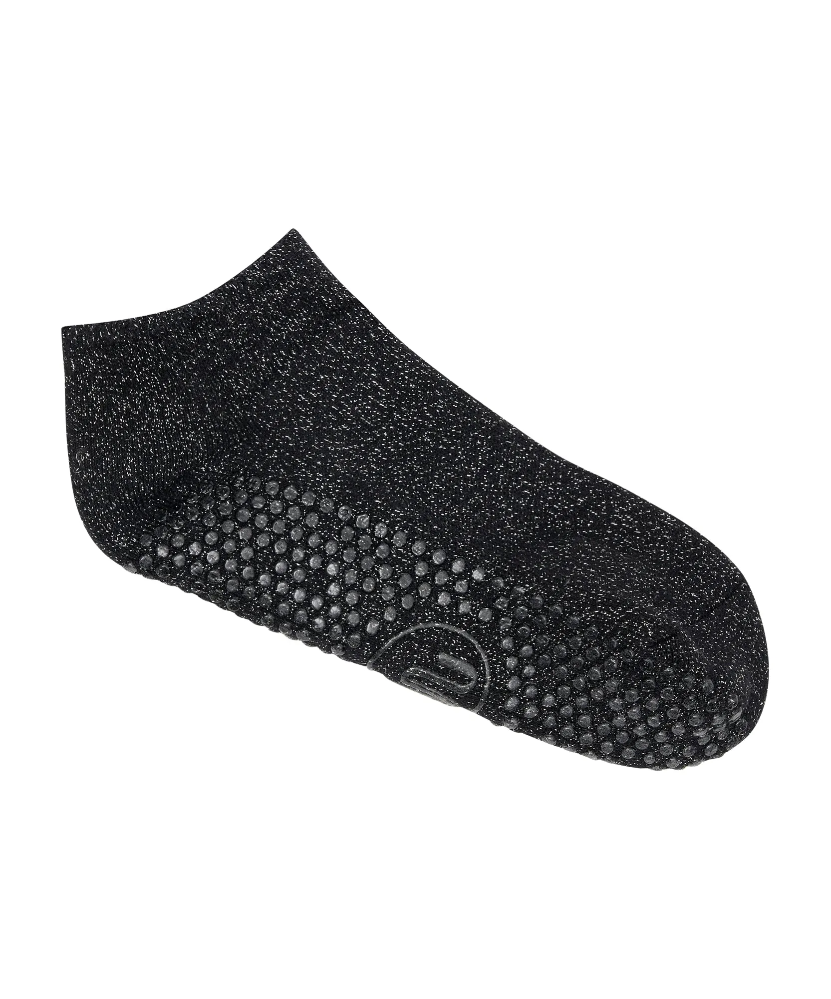 Classic Low Rise Grip Socks - Black Sparkle Frill sold by MoveActive product image thumbnail 2
