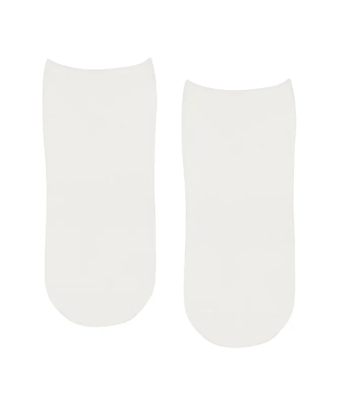 Classic Low Rise Grip Socks - Ivory sold by MoveActive