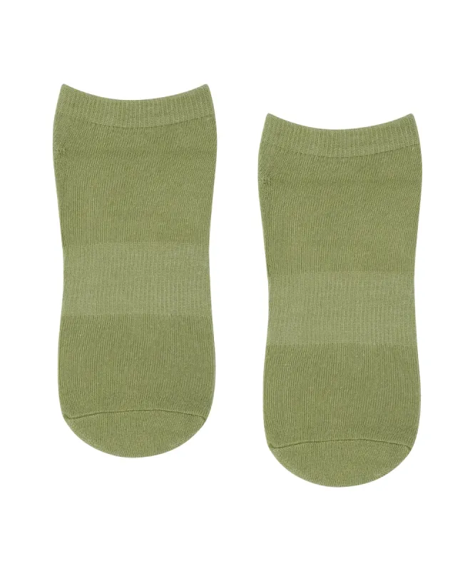 Classic Low Rise Grip Socks - Eucalyptus sold by MoveActive