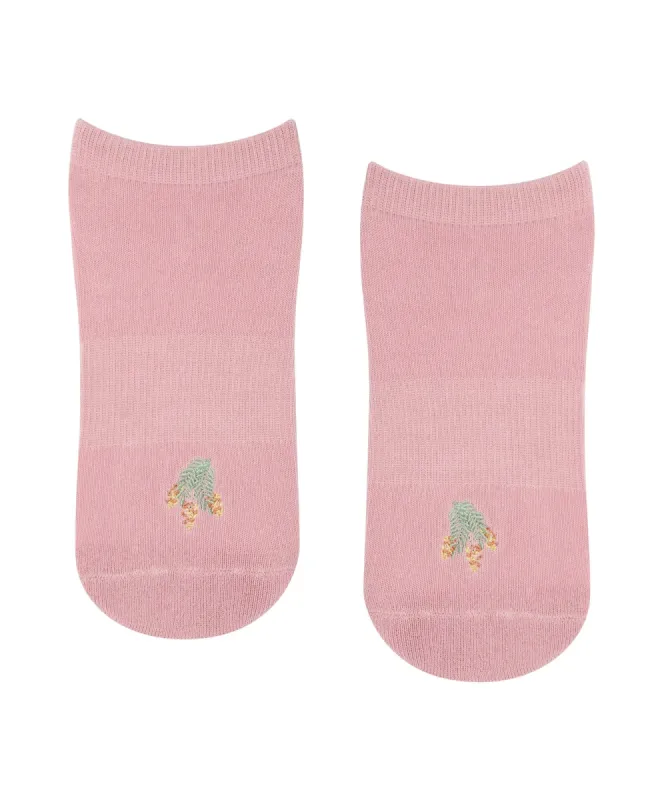 Classic Low Rise Grip Socks - Wattle Blossom sold by MoveActive