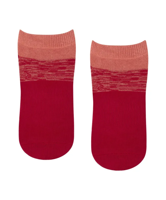 Classic Low Rise Grip Socks - Fade Banksia sold by MoveActive