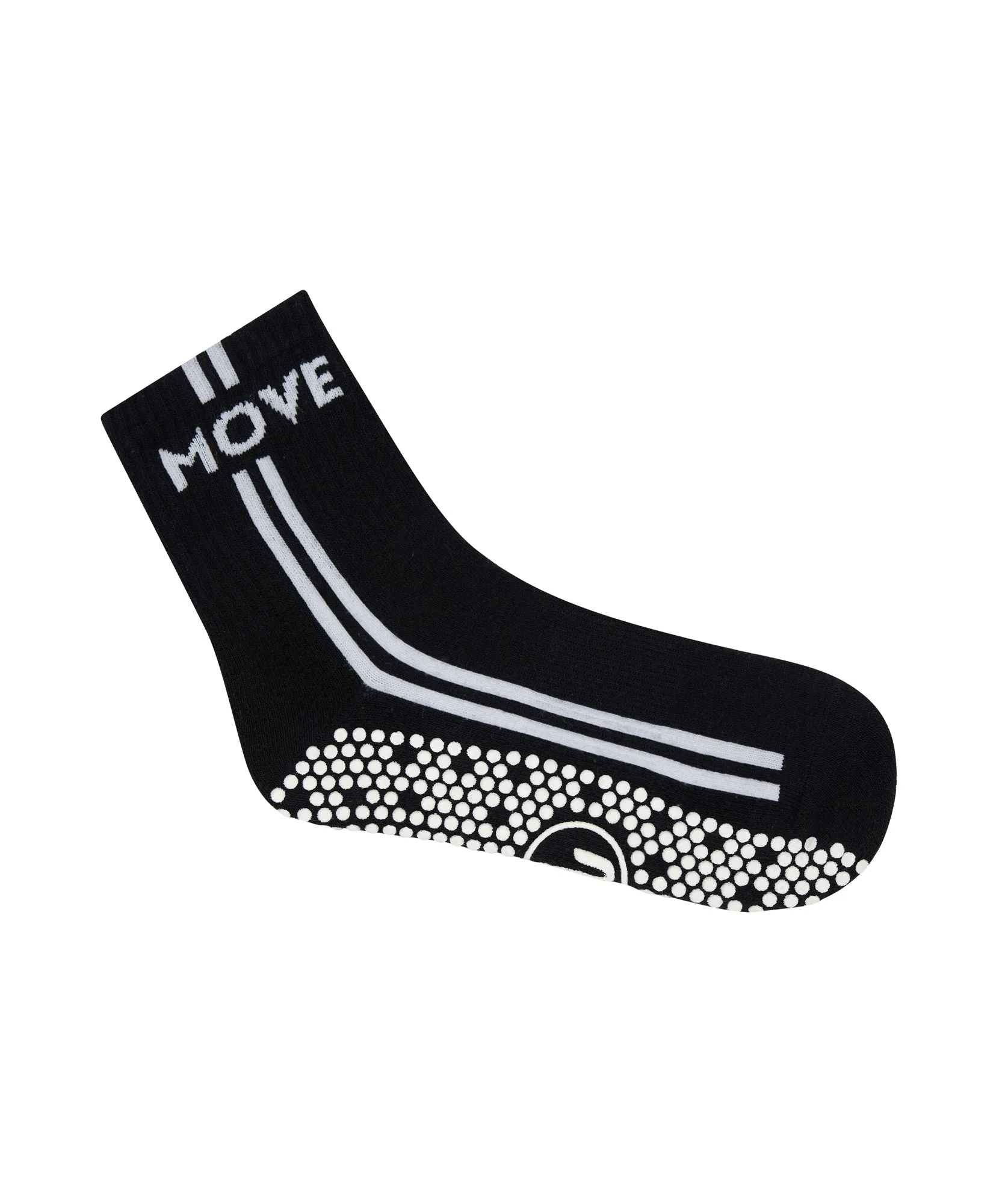 Crew Non Slip Grip Socks - Move Monochrome Stripes sold by MoveActive product image thumbnail 4