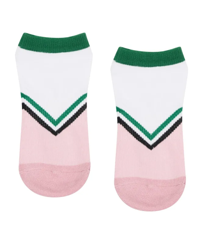 Classic Low Rise Grip Socks - Preppy Volley Point made by MoveActive