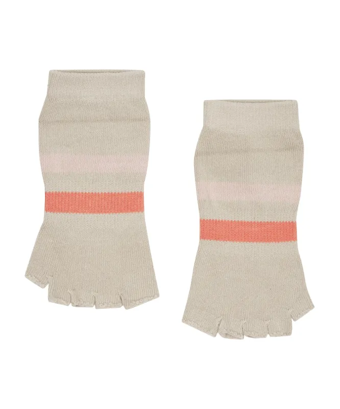 Toeless Non Slip Grip Socks - Evie Taupe sold by MoveActive