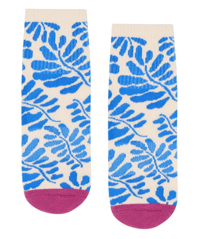 Crew Non Slip Grip Socks - Azure Canvas Crew sold by MoveActive