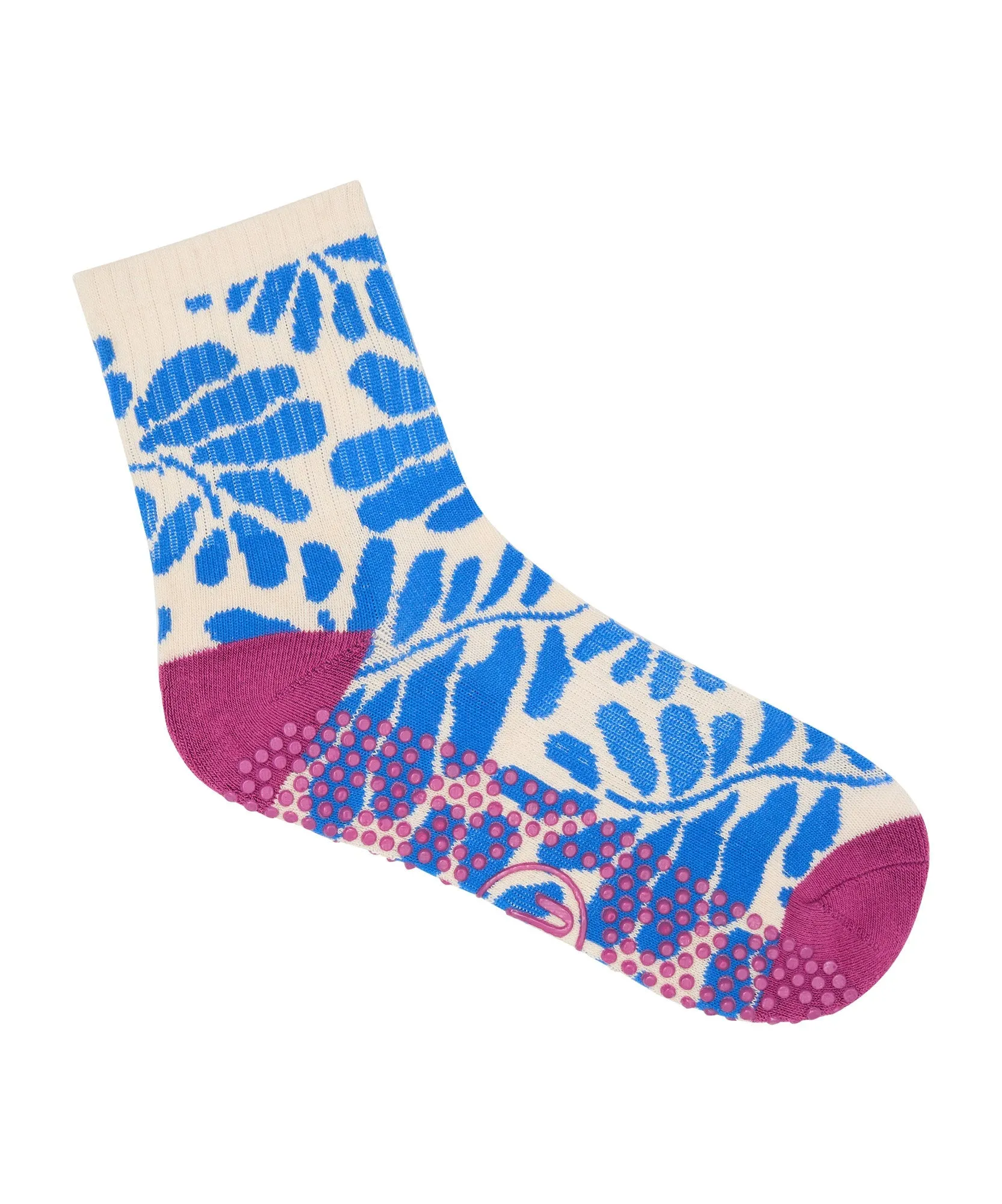 Crew Non Slip Grip Socks - Azure Canvas Crew sold by MoveActive product image thumbnail 3