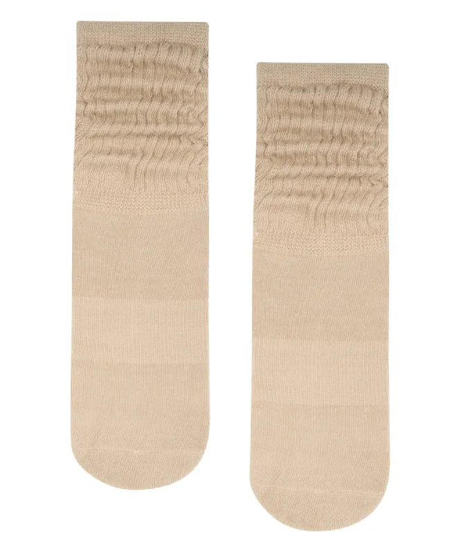 Scrunch Non Slip Grip Socks - Latte sold by MoveActive