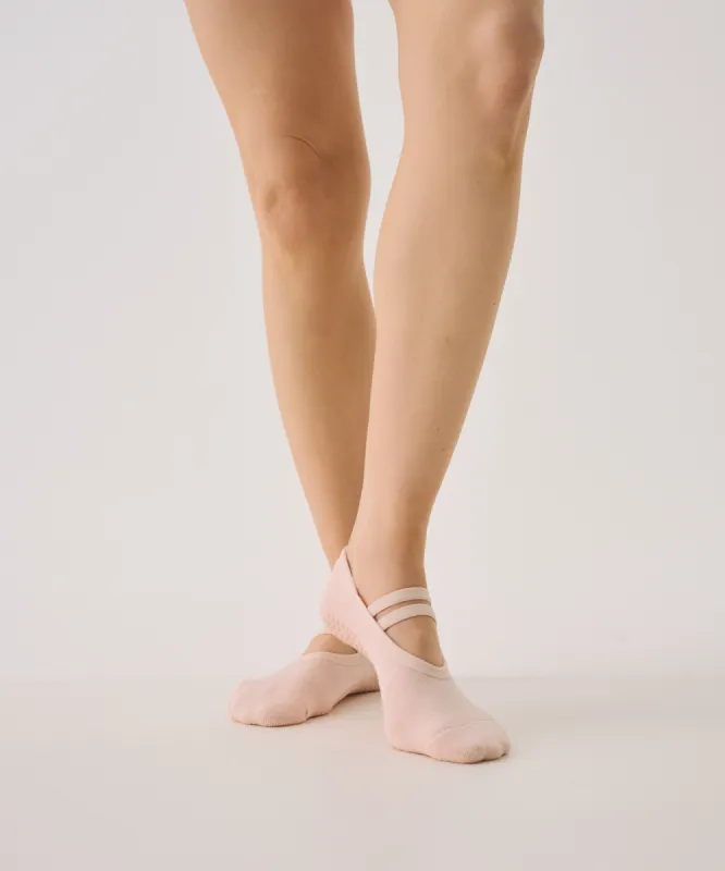 Ballet Non Slip Grip Socks - Soft Pink sold by MoveActive