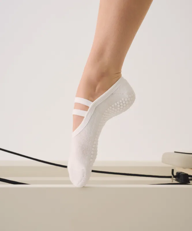 Ballet Non Slip Grip Socks - Ivory sold by MoveActive