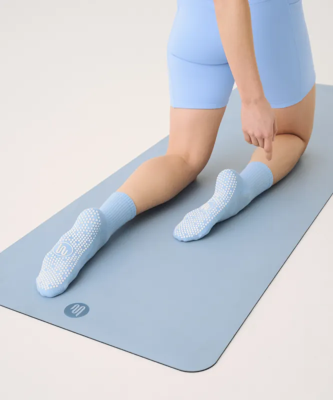 Crew Non Slip Grip Socks - Powder Blue sold by MoveActive