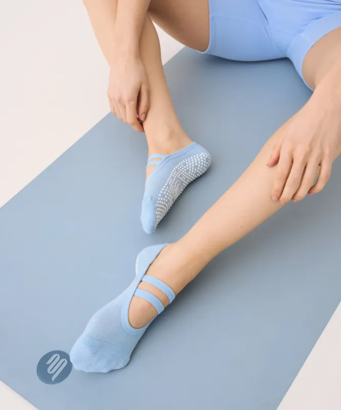 Ballet Non Slip Grip Socks - Powder Blue sold by MoveActive