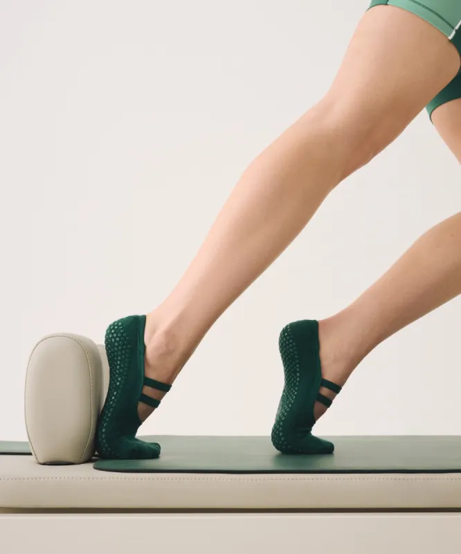 Ballet Non Slip Grip Socks - Forest Green sold by MoveActive