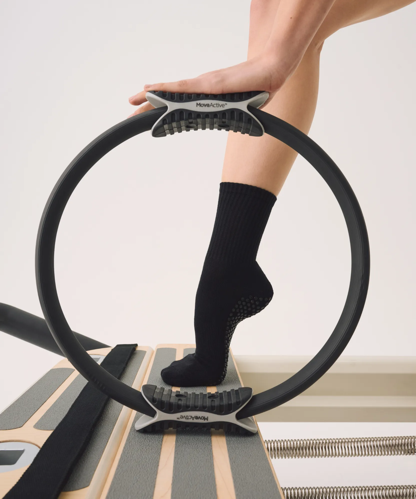 Crew Non Slip Grip Socks - Classic Black sold by MoveActive