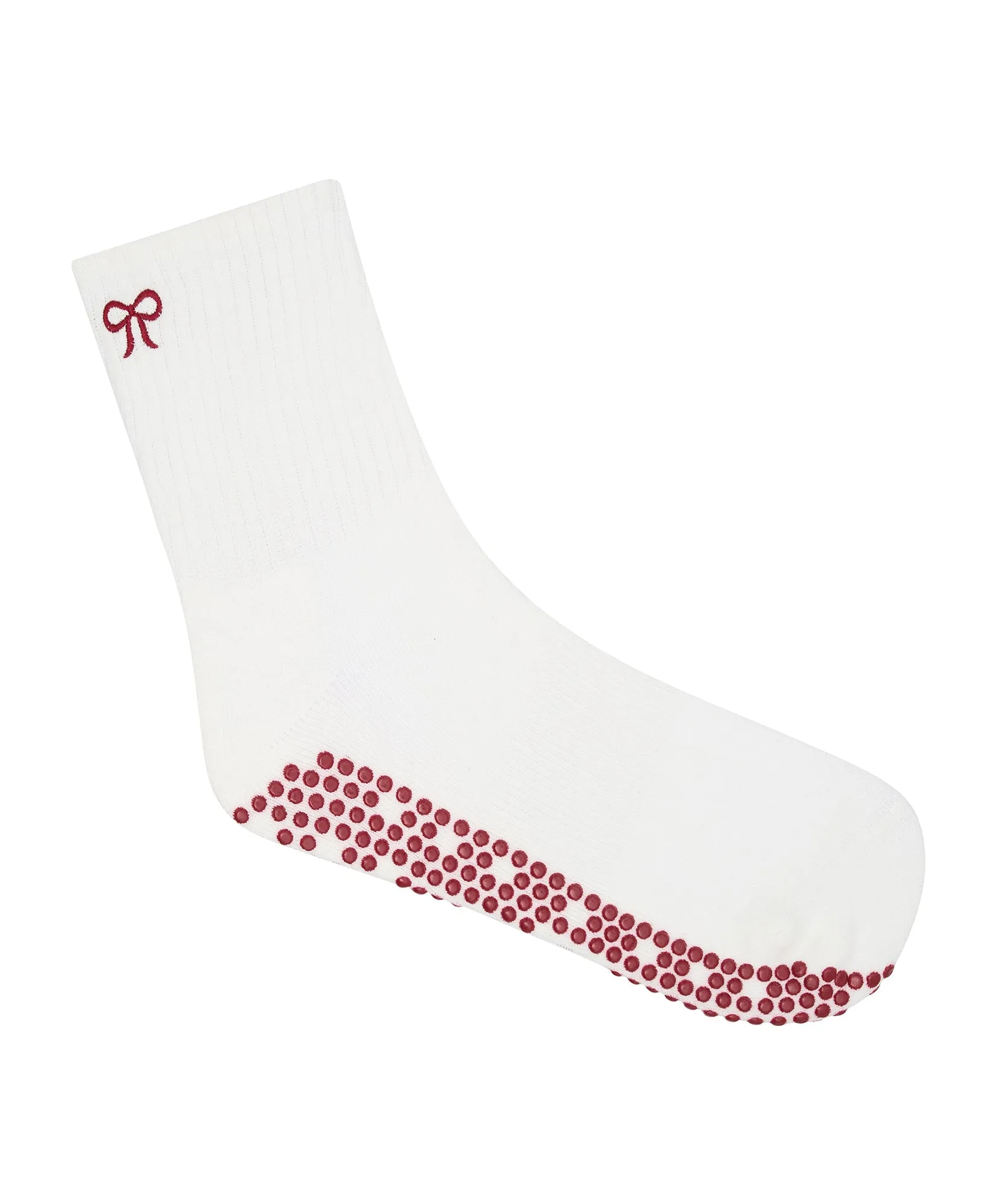 Crew Non Slip Grip Socks - Whimsy Bow White sold by MoveActive product image thumbnail 4