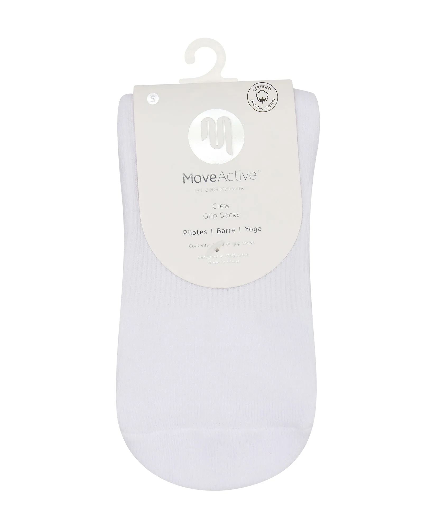 Crew Non Slip Grip Socks - Vintage Rose White sold by MoveActive product image thumbnail 5