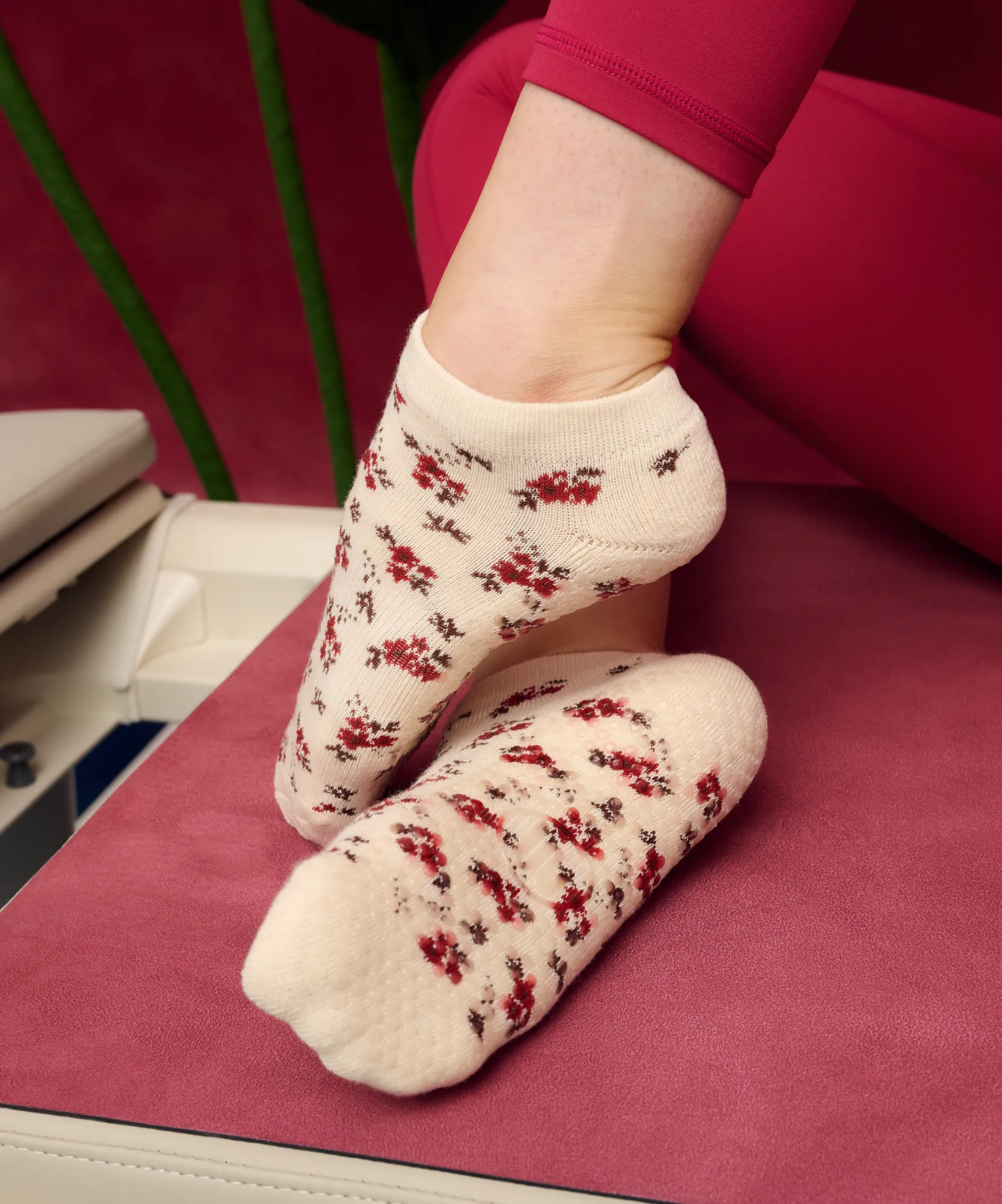 Classic Low Rise Grip Socks - Ditsy Floral sold by MoveActive product image thumbnail 2