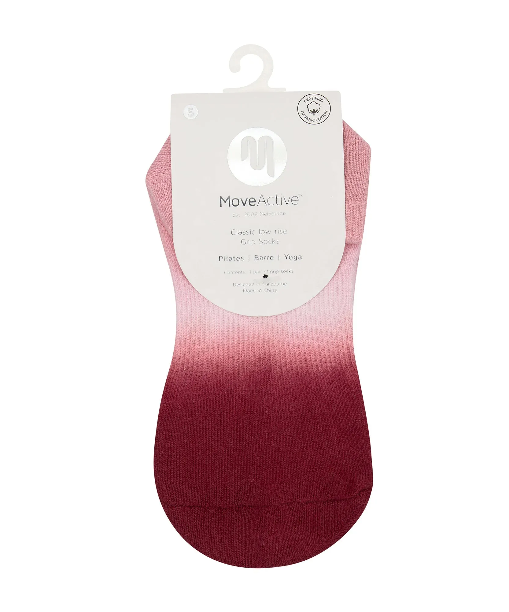 Classic Low Rise Grip Socks - Berry Kiss sold by MoveActive product image thumbnail 5