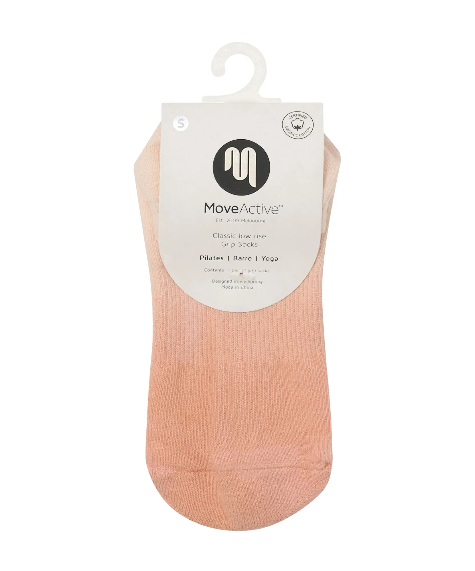 Classic Low Rise Grip Socks - Fade Coral sold by MoveActive product image thumbnail 5