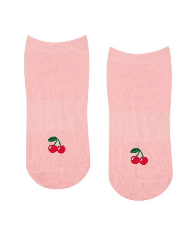 Classic Low Rise Grip Socks - Sweet Cherry sold by MoveActive