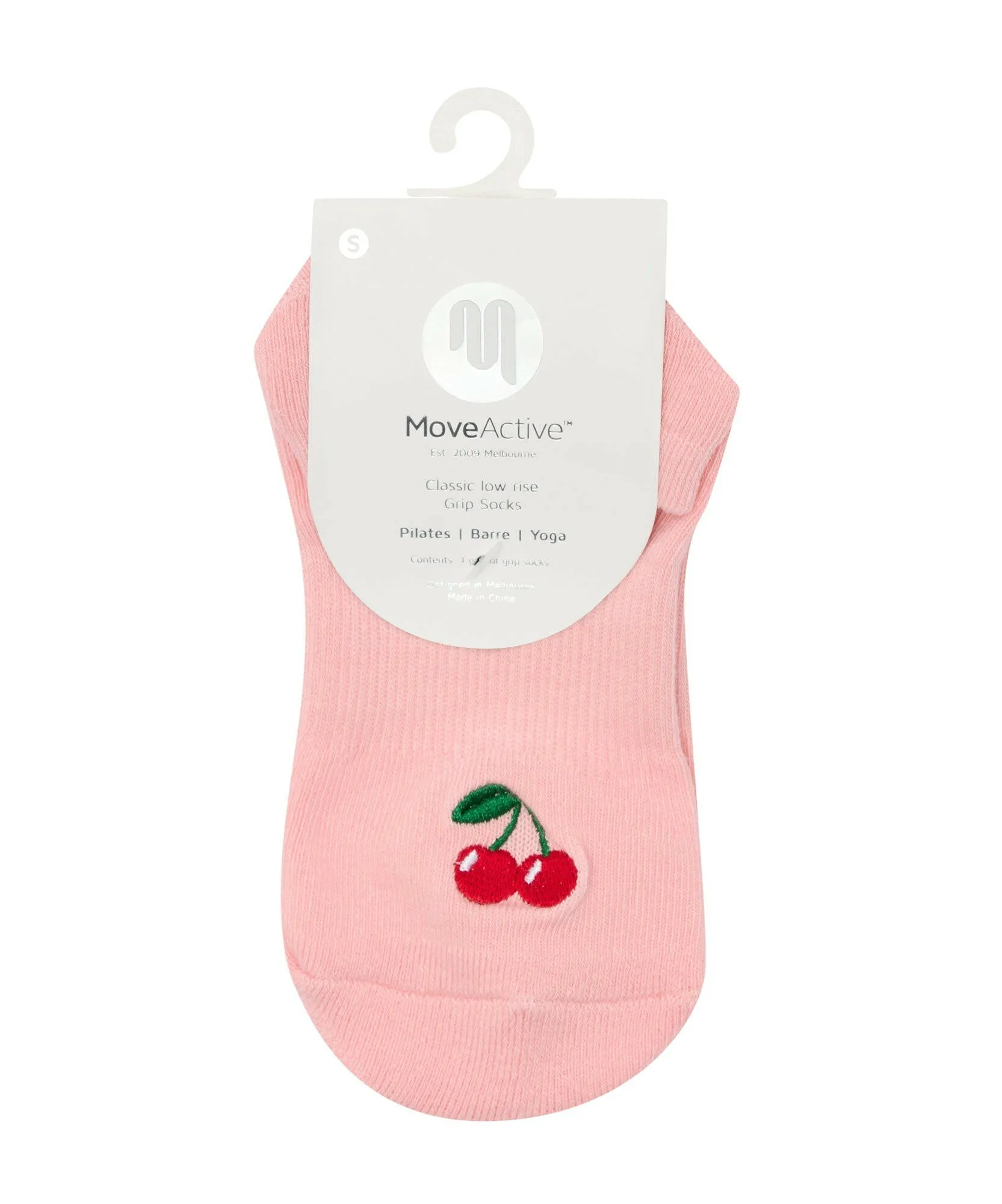 Classic Low Rise Grip Socks - Sweet Cherry sold by MoveActive product image thumbnail 5