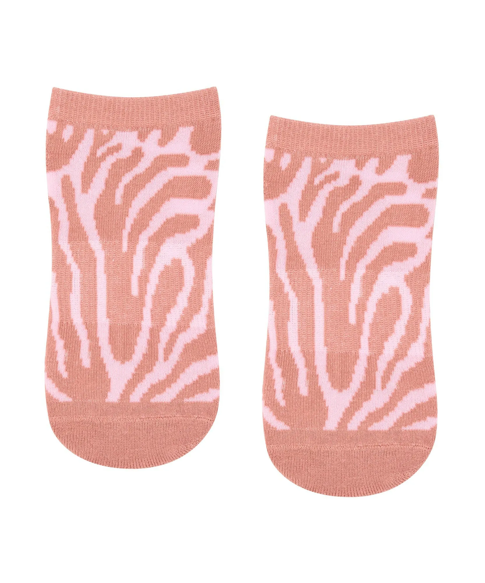 Classic Low Rise Grip Socks - Grapefruit Coral sold by MoveActive