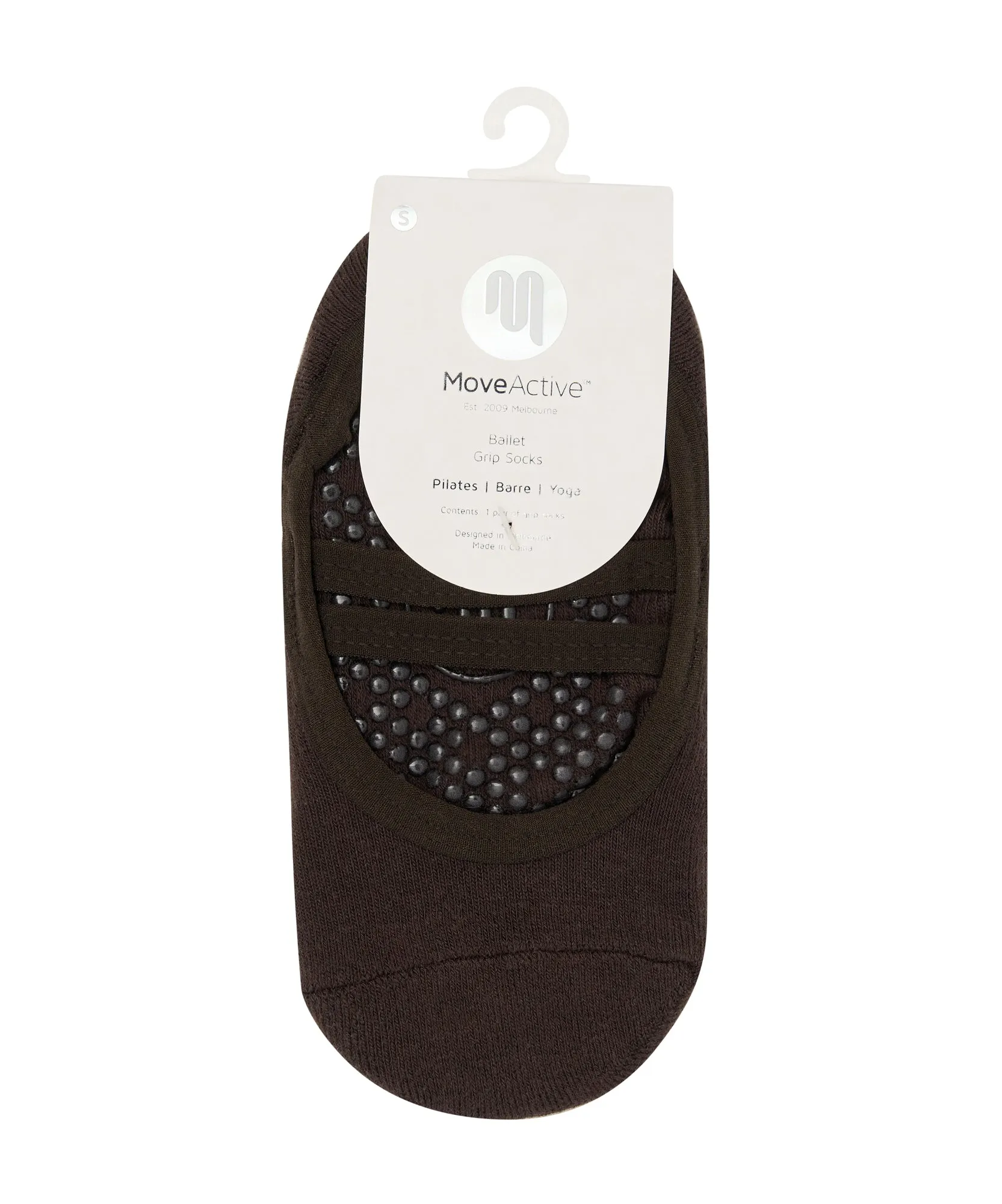 Ballet Non Slip Grip Socks - Chocolate sold by MoveActive product image thumbnail 4