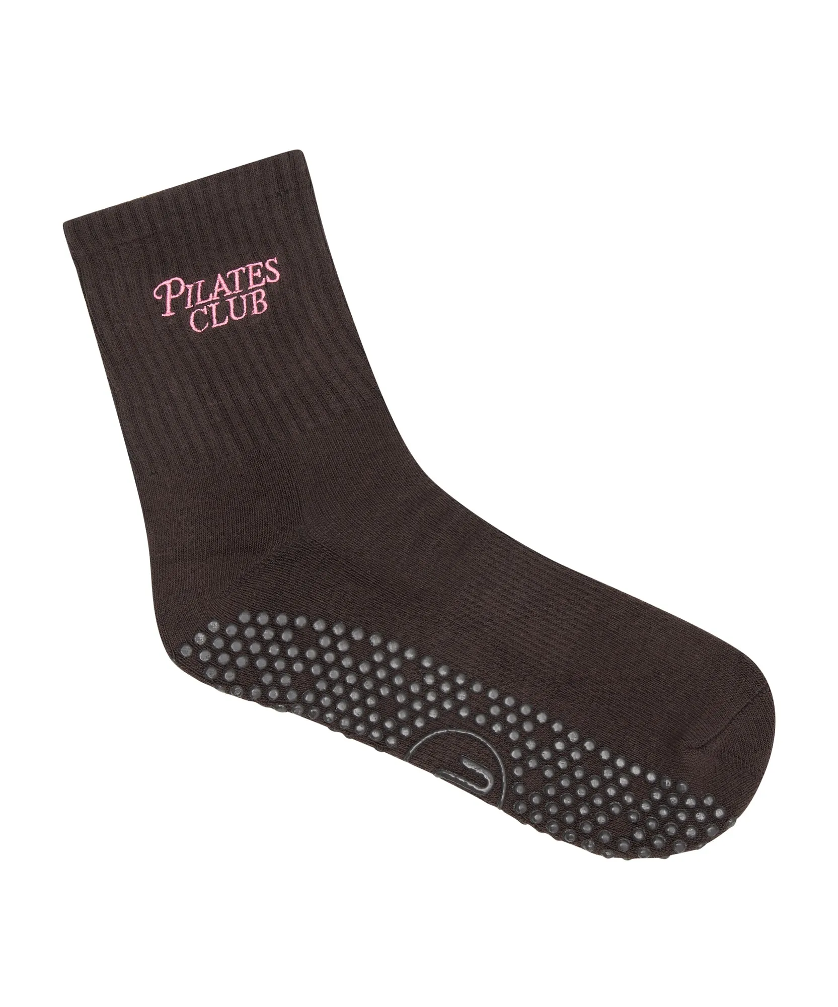 Crew Non Slip Grip Socks - Pilates Club Chocolate sold by MoveActive product image thumbnail 5