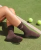 Crew Non Slip Grip Socks - Pilates Club Chocolate sold by MoveActive