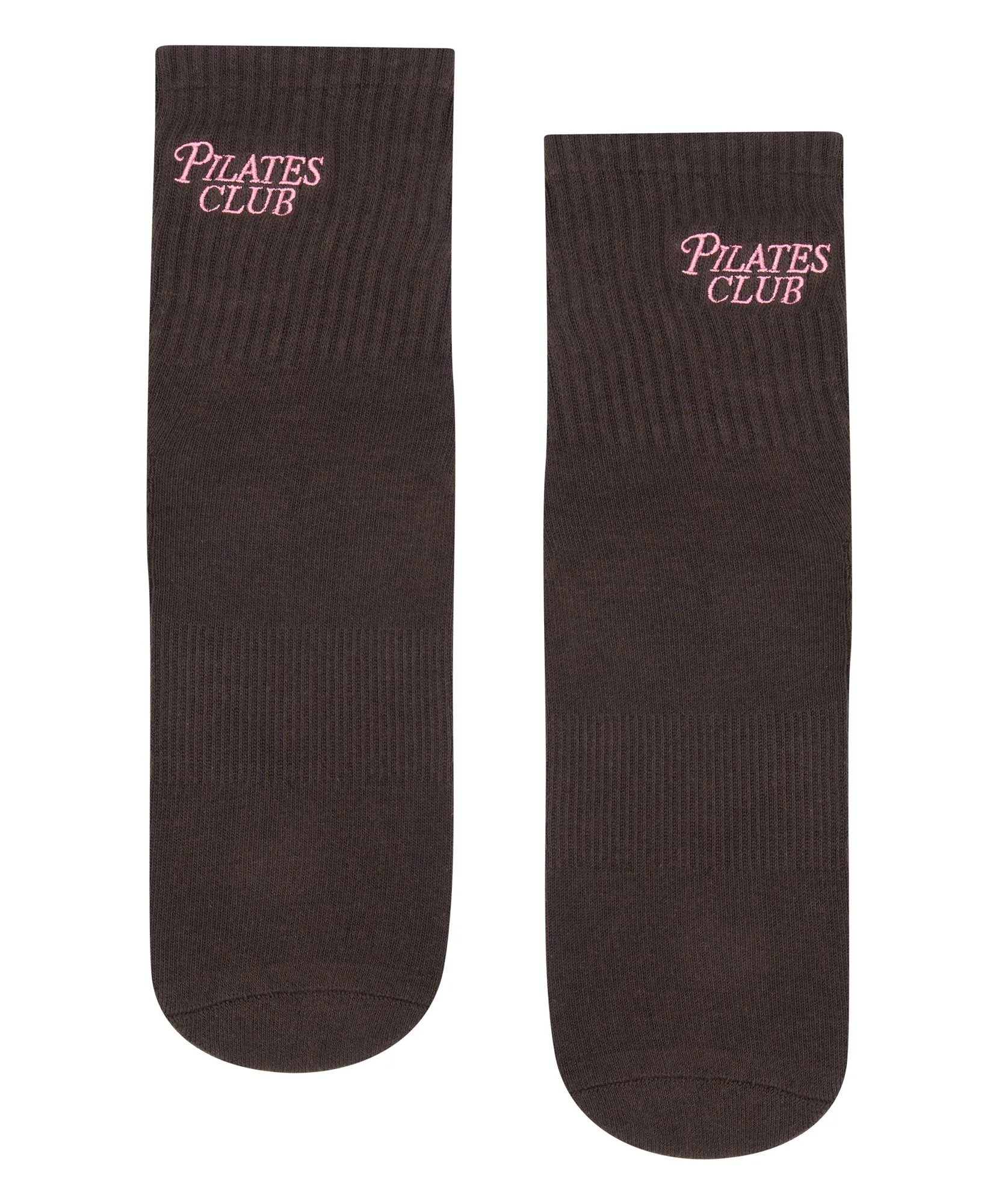 Crew Non Slip Grip Socks - Pilates Club Chocolate sold by MoveActive