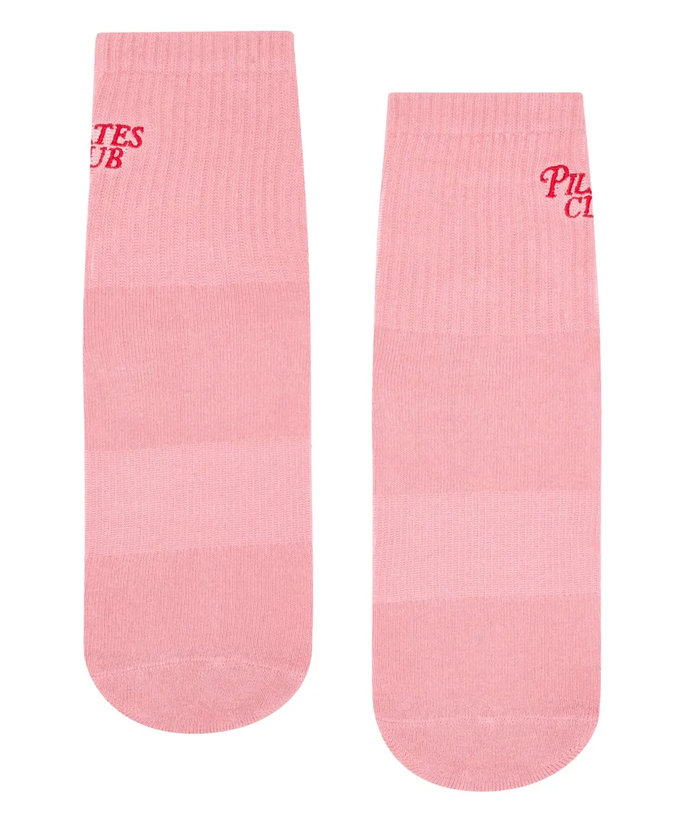 Crew Non Slip Grip Socks - Pilates Club Rose sold by MoveActive