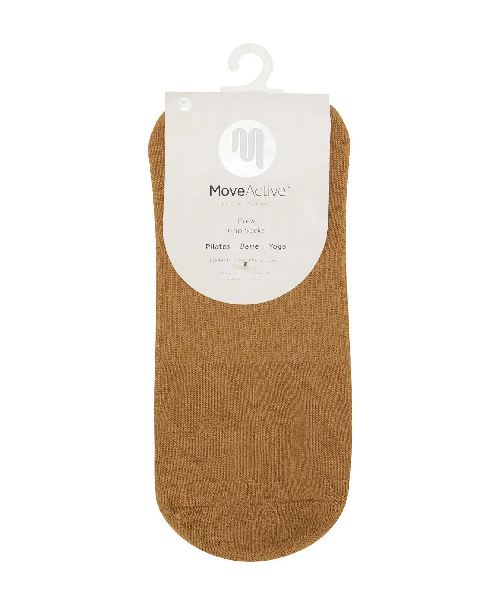 Crew Non Slip Grip Socks - Signature Camel sold by MoveActive product image thumbnail 5