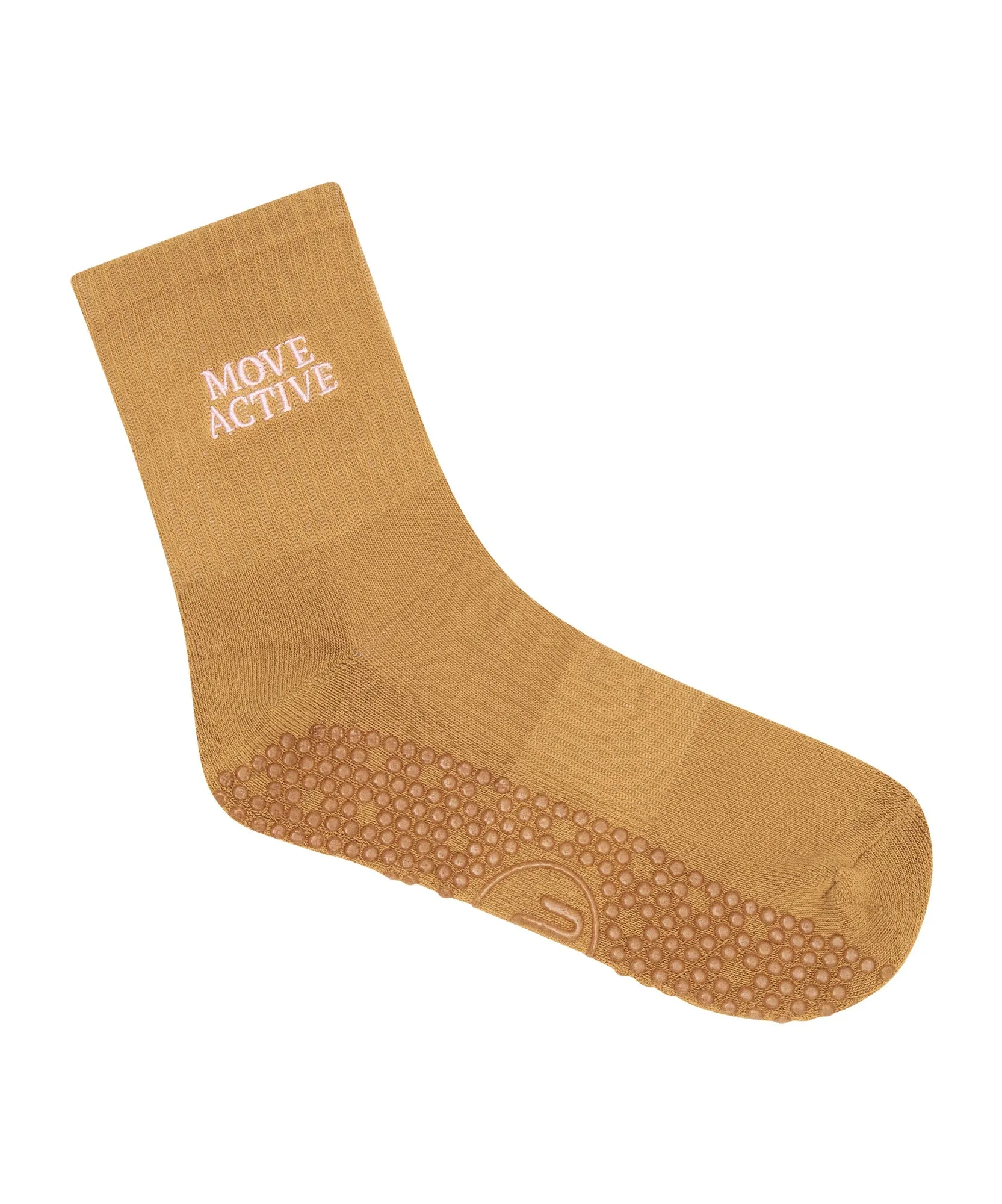 Crew Non Slip Grip Socks - Signature Camel sold by MoveActive product image thumbnail 3