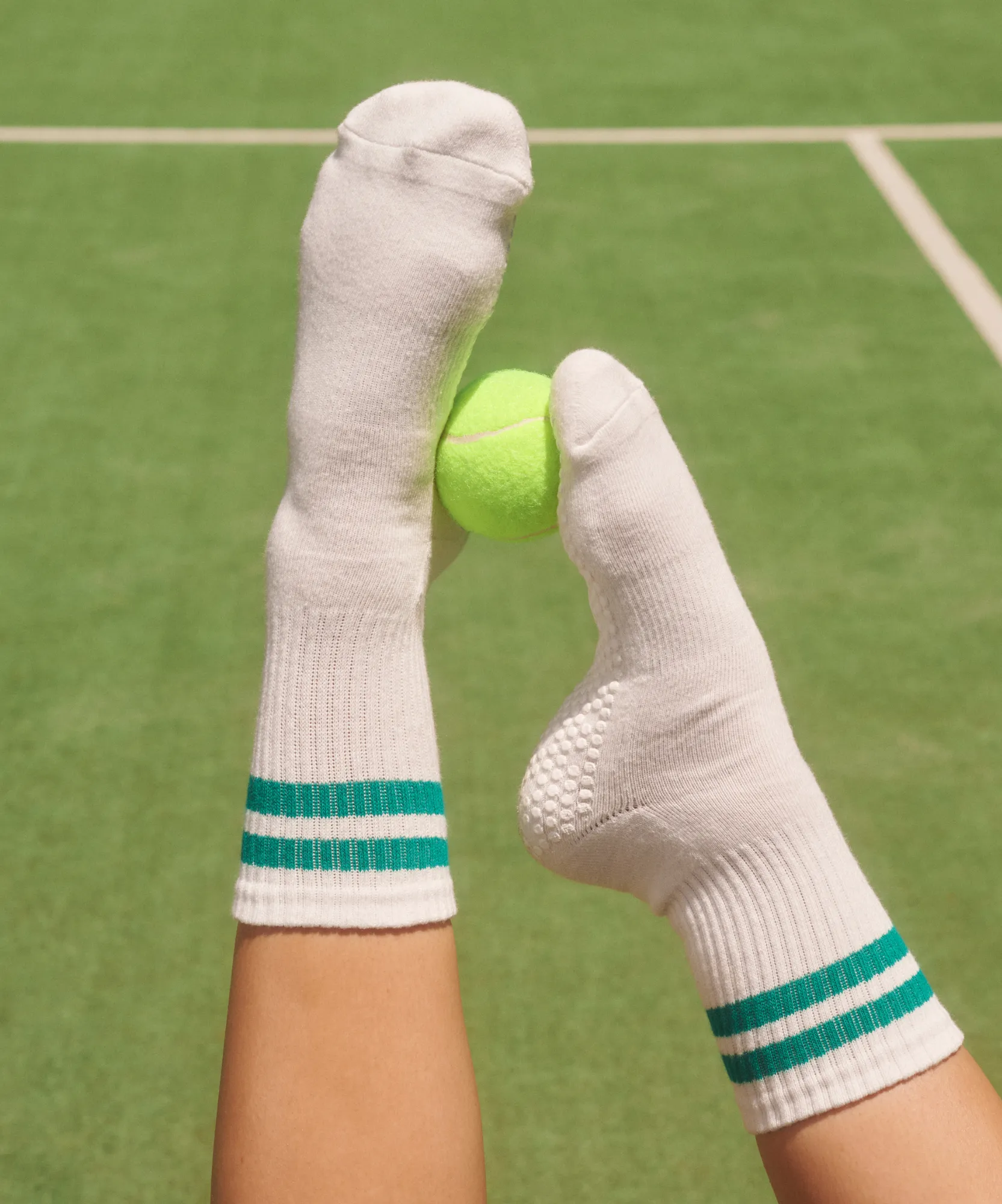 Crew Non Slip Grip Socks - Racquet Stripe sold by MoveActive product image thumbnail 2