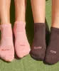 Classic Low Rise Grip Socks - Pilates Club Rose sold by MoveActive