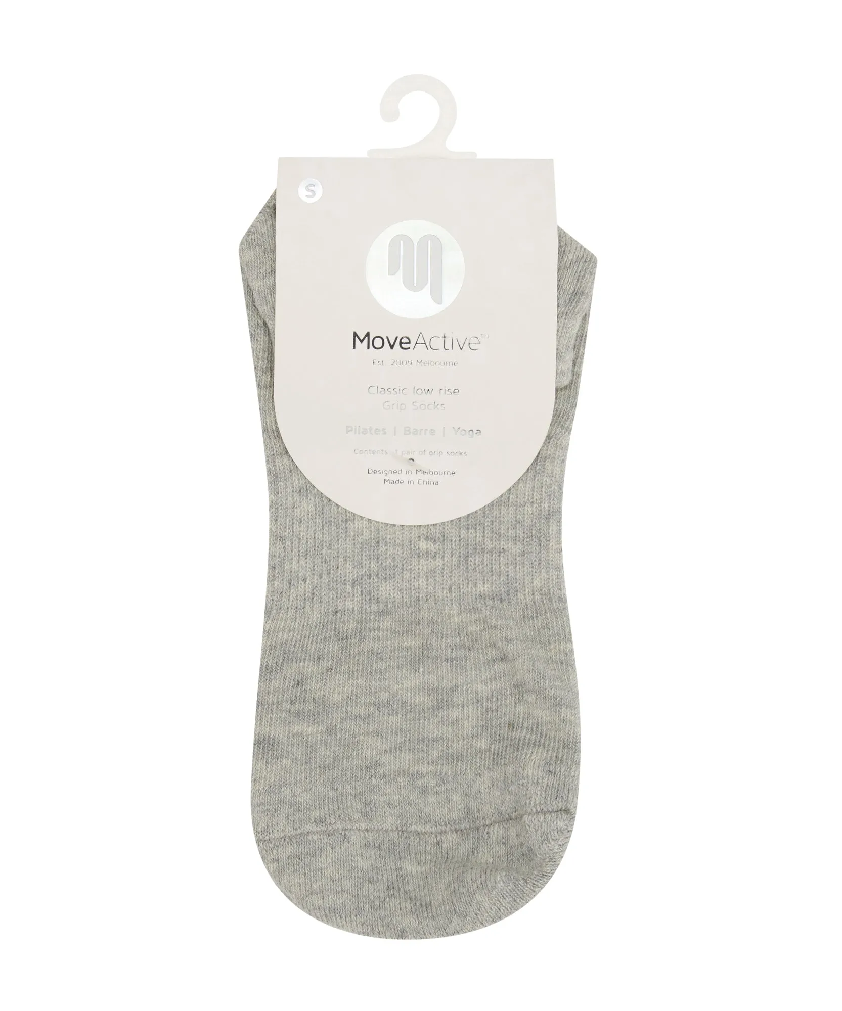 Classic Low Rise Grip Socks - Grey Marle sold by MoveActive product image thumbnail 5