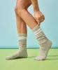 Pilates Project x Cheerleader Scrunch Non Slip Grip Socks - Grey Marle sold by MoveActive