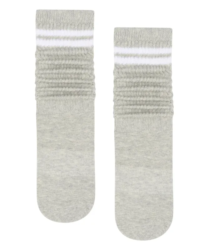 Pilates Project x Cheerleader Scrunch Non Slip Grip Socks - Grey Marle sold by MoveActive