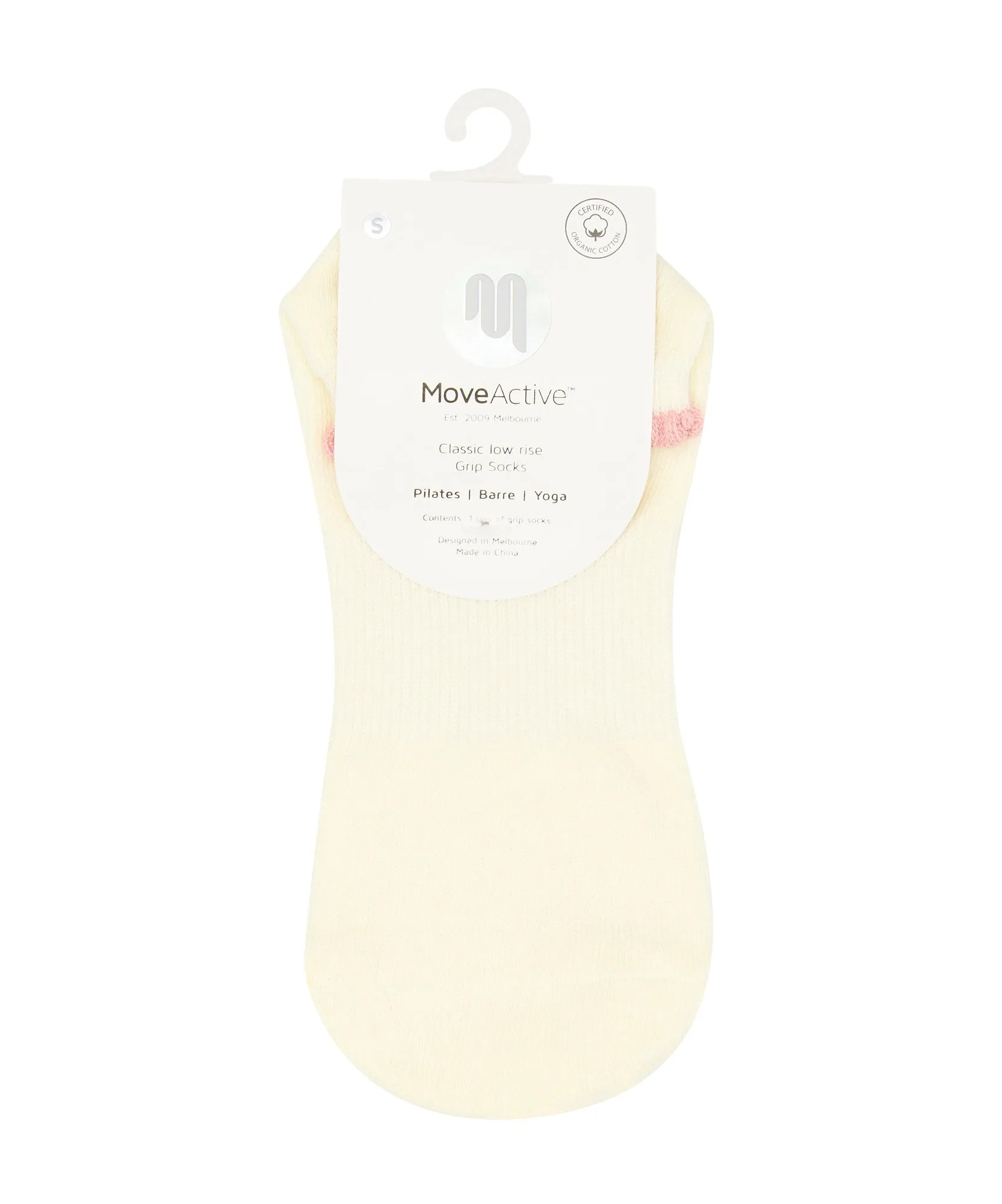 Classic Low Rise Grip Socks - Buttercream Frill sold by MoveActive product image thumbnail 4