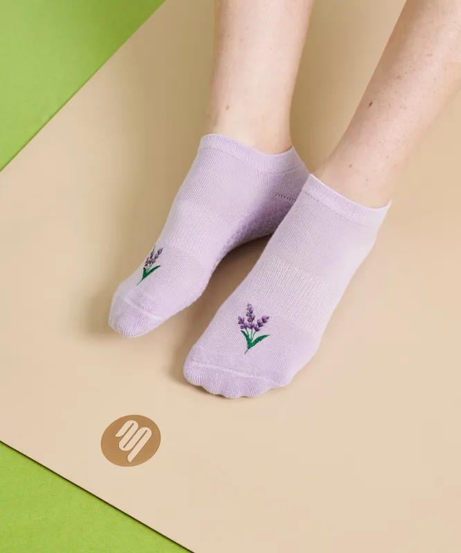 Classic Low Rise Grip Socks - Lavender Haze sold by MoveActive