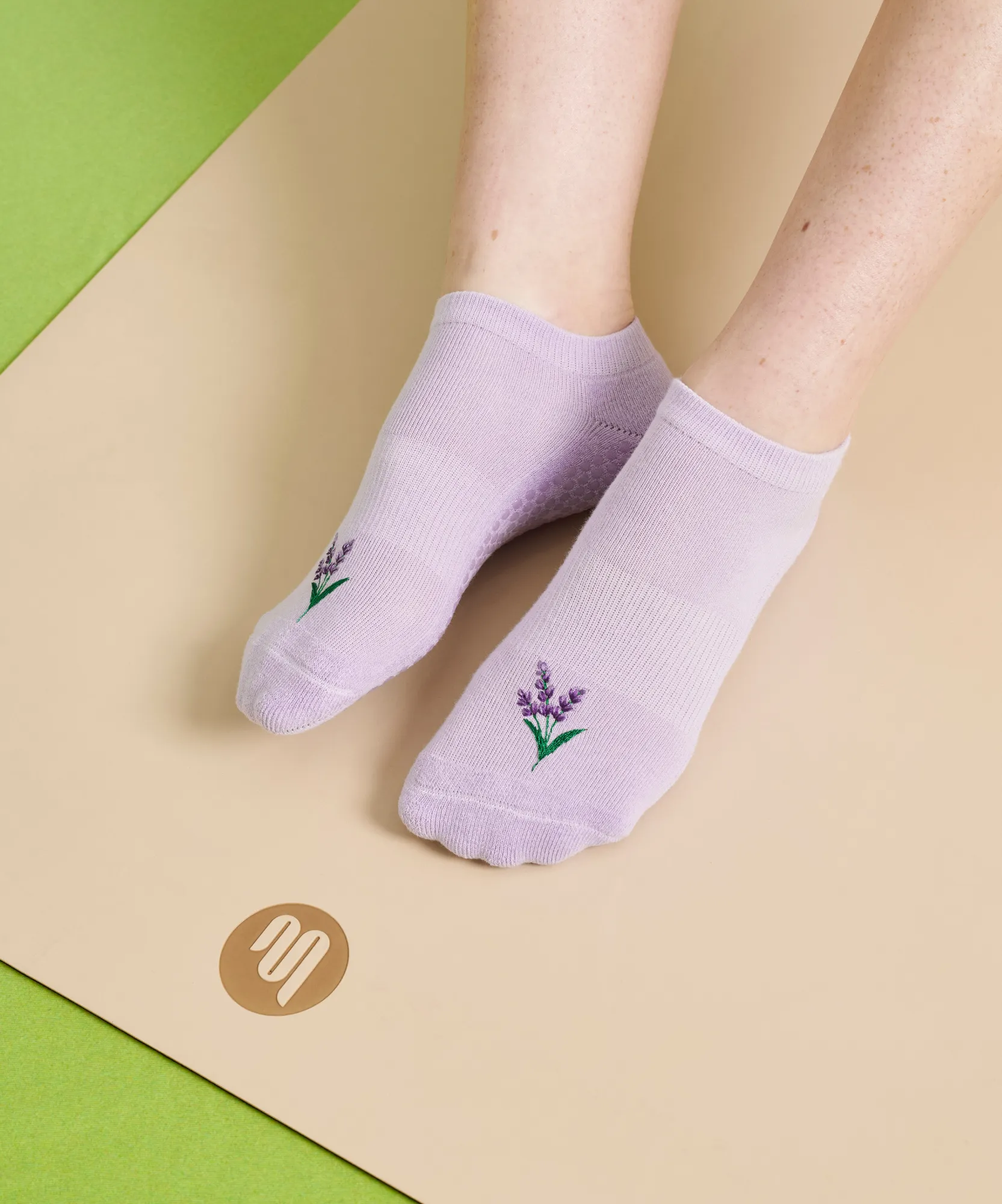 Classic Low Rise Grip Socks - Lavender Haze sold by MoveActive