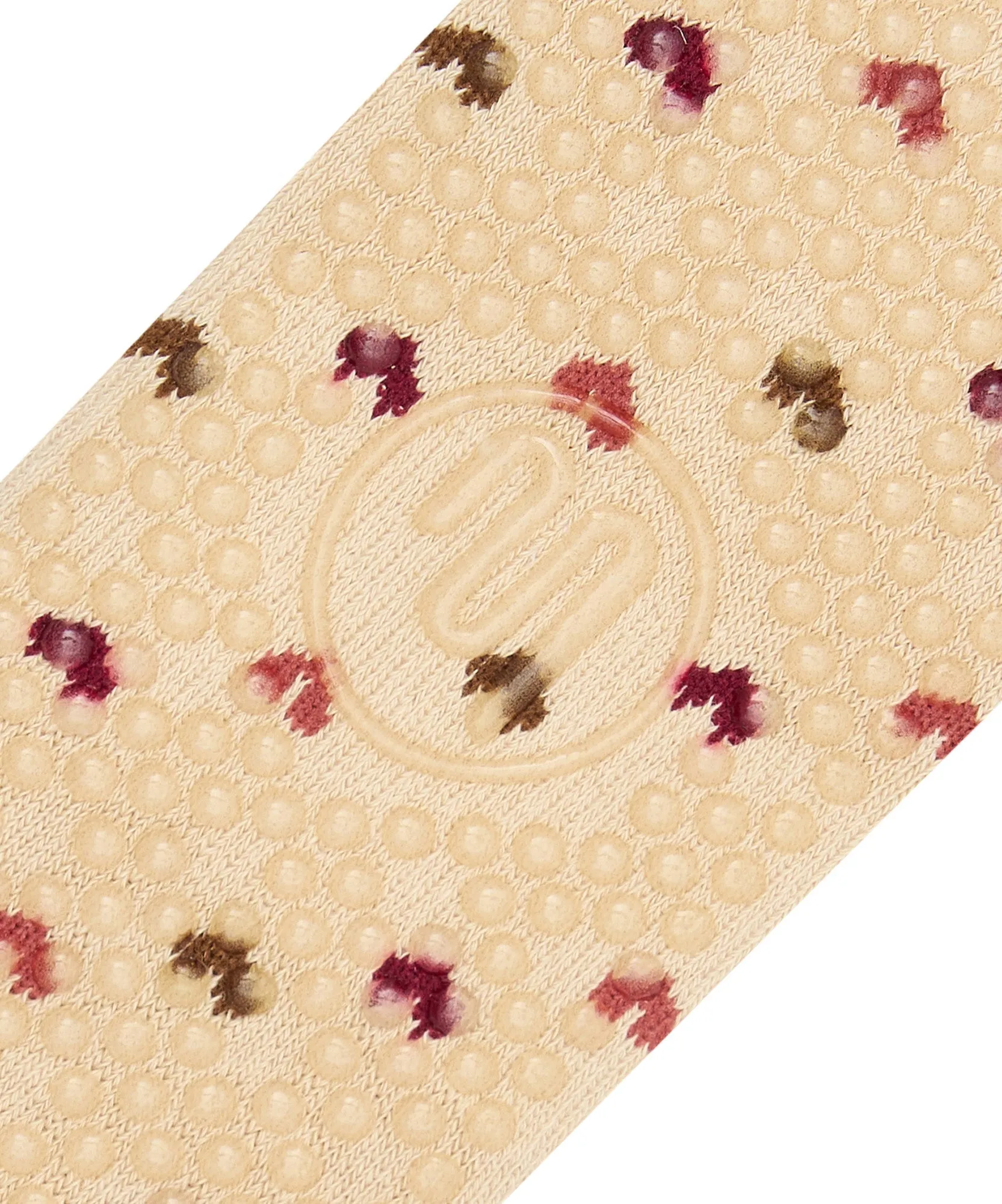 Classic Low Rise Grip Socks - Hearts Aflutter Beige sold by MoveActive product image thumbnail 4