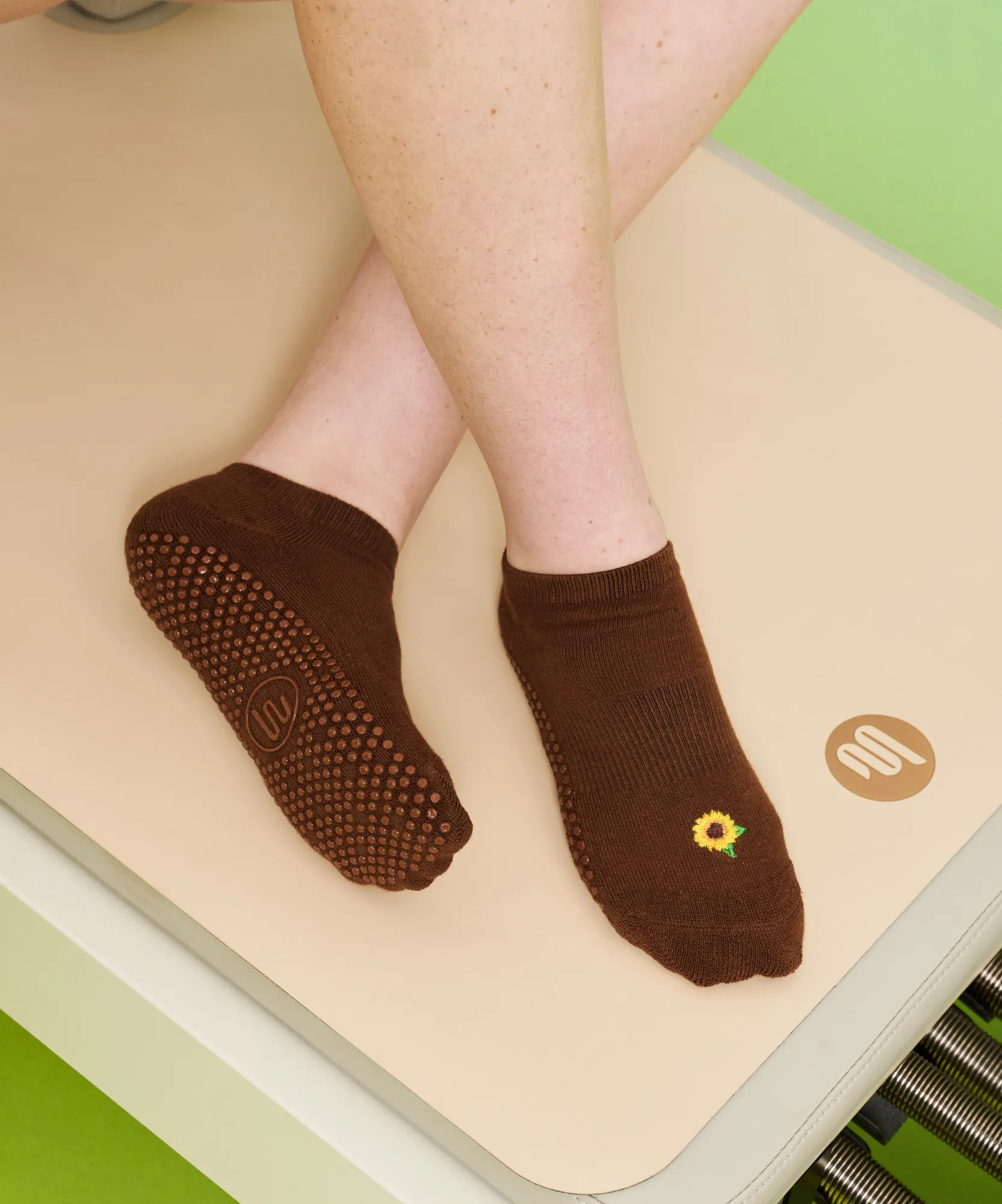 Classic Low Rise Grip Socks - Sunflower Fields sold by MoveActive