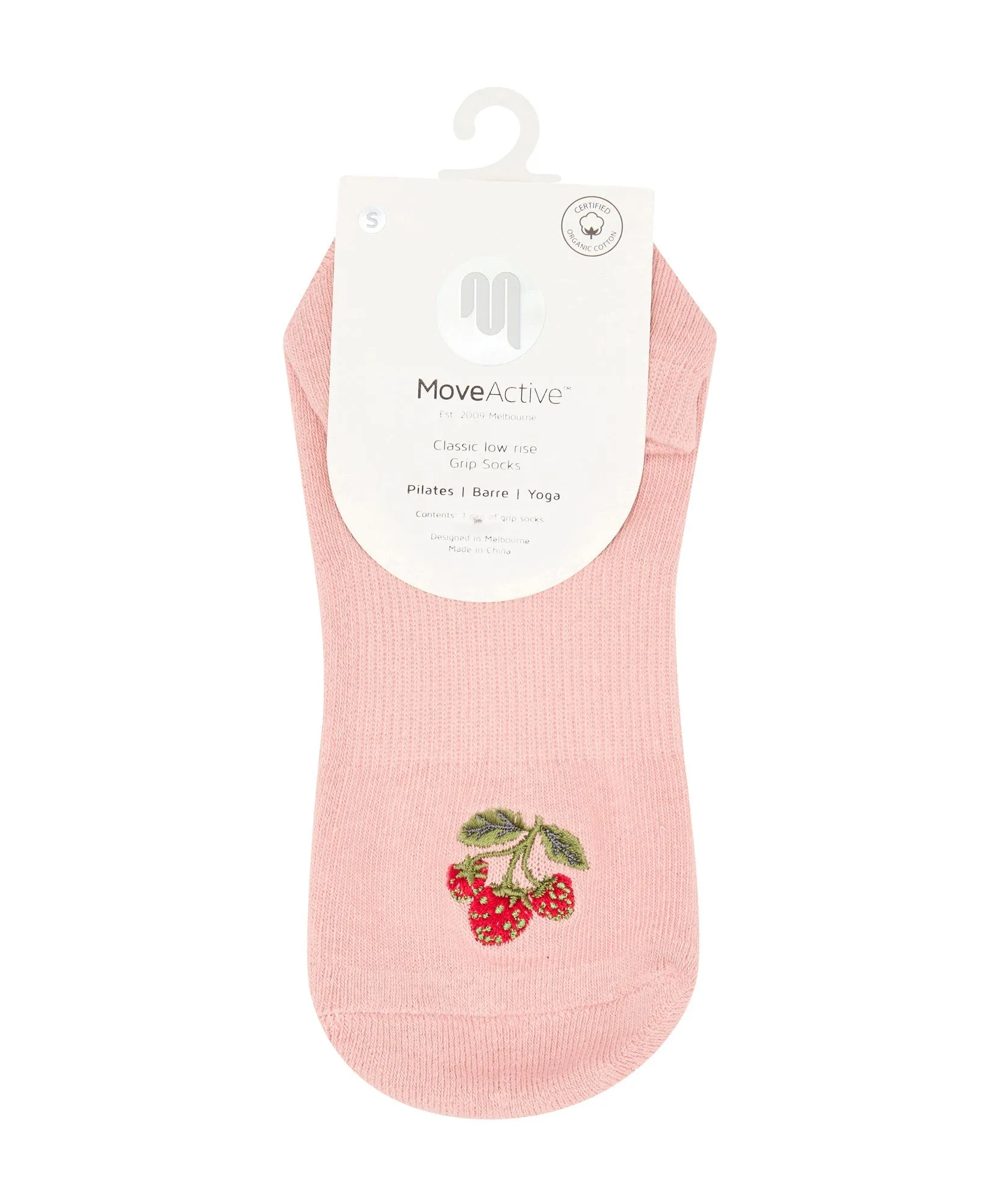 Low Rise Grip Socks - Strawberry Patch sold by MoveActive product image thumbnail 5