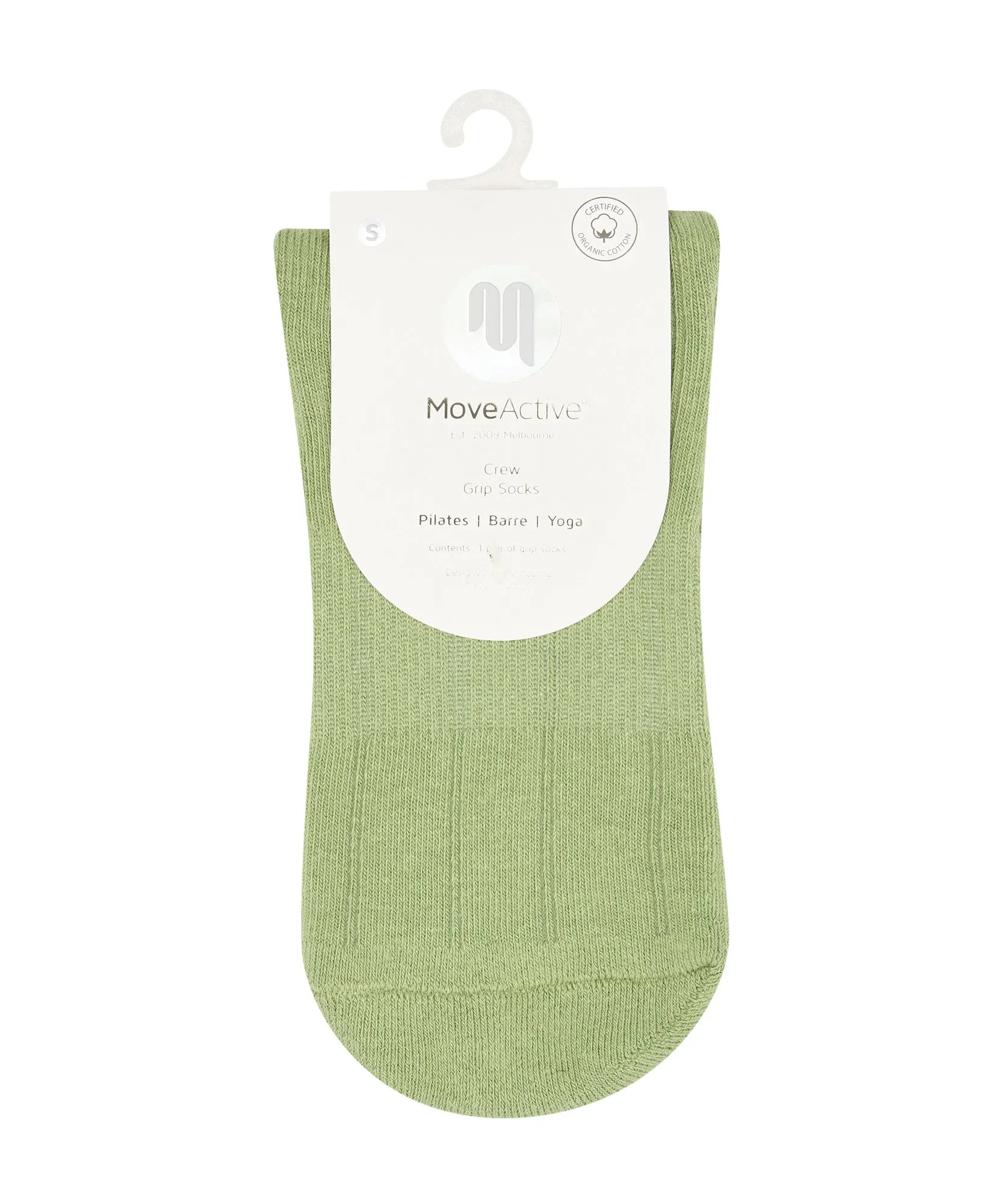 Crew Non Slip Grip Socks - Sage Frill sold by MoveActive product image thumbnail 5