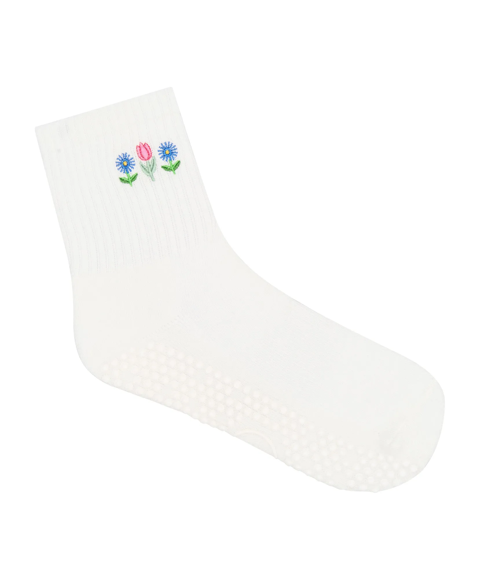 Crew Non Slip Grip Socks - Meadow Bloom sold by MoveActive product image thumbnail 3
