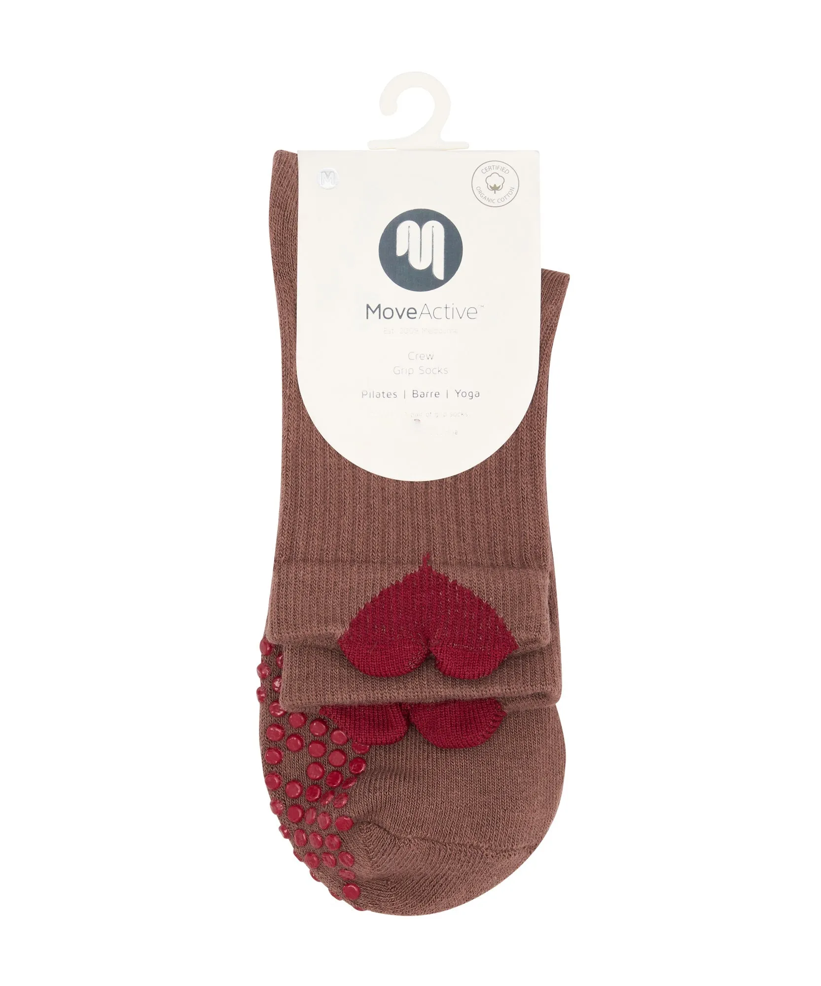 Crew Non Slip Grip Socks - Heartfelt sold by MoveActive product image thumbnail 5