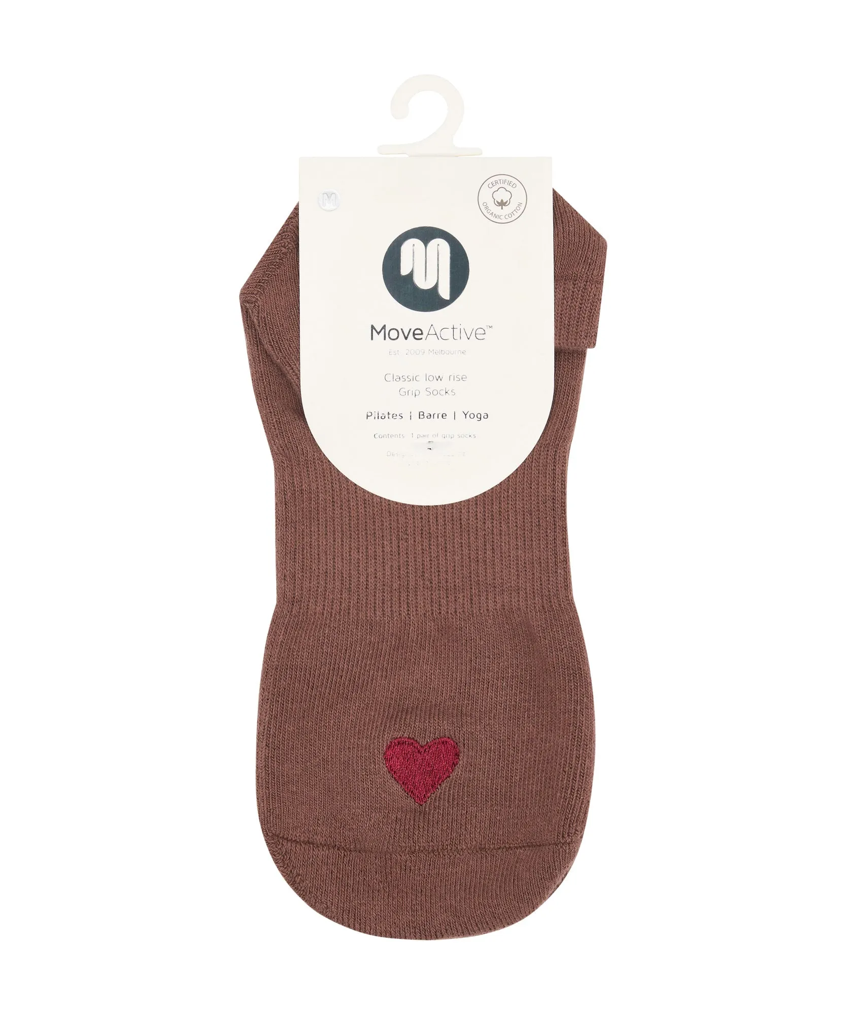 Classic Low Rise Grip Socks - Heartfelt sold by MoveActive product image thumbnail 5