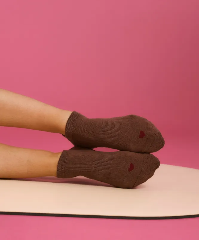 Classic Low Rise Grip Socks - Heartfelt sold by MoveActive