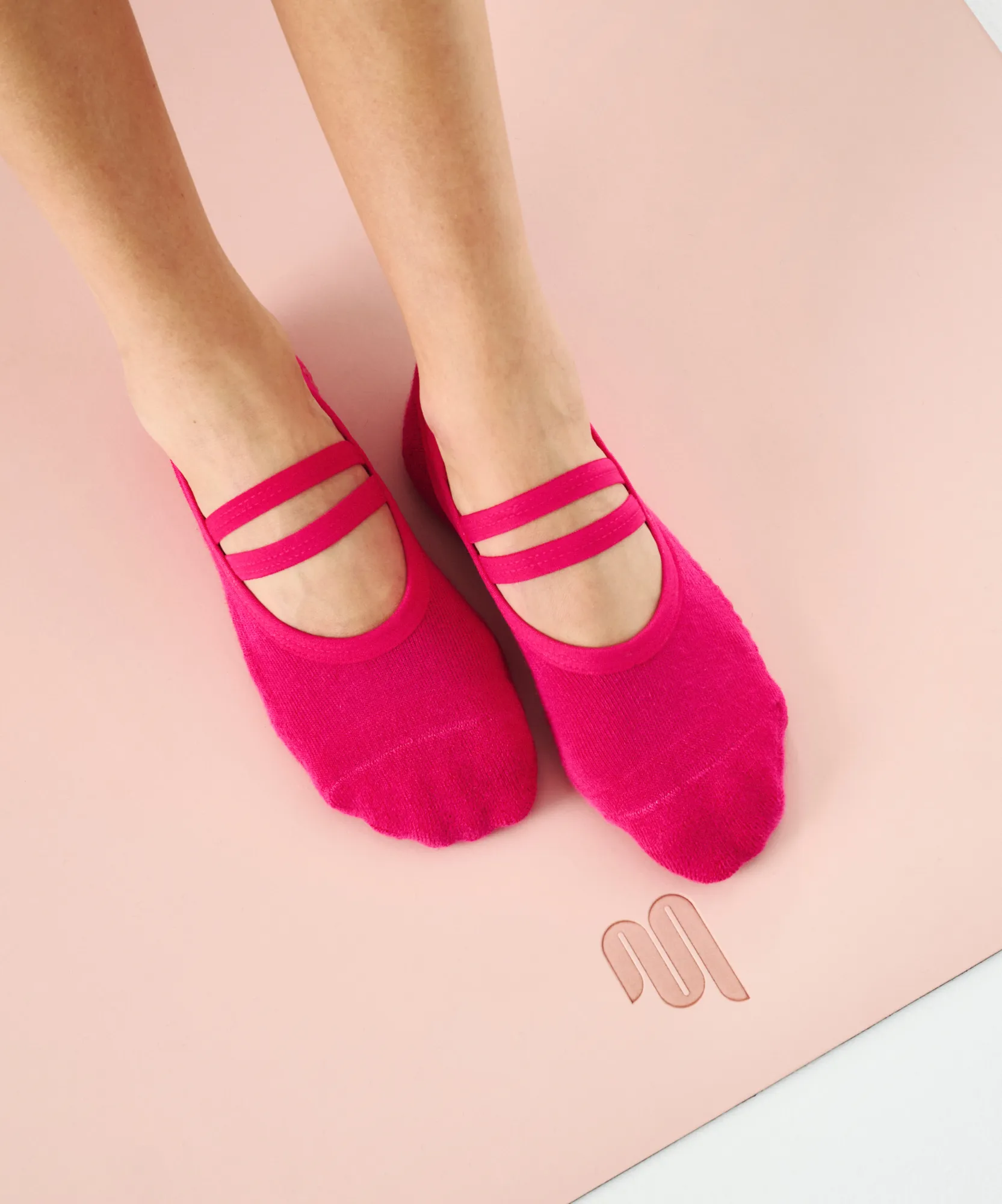 Ballet Non Slip Grip Socks - Neon Pink sold by MoveActive