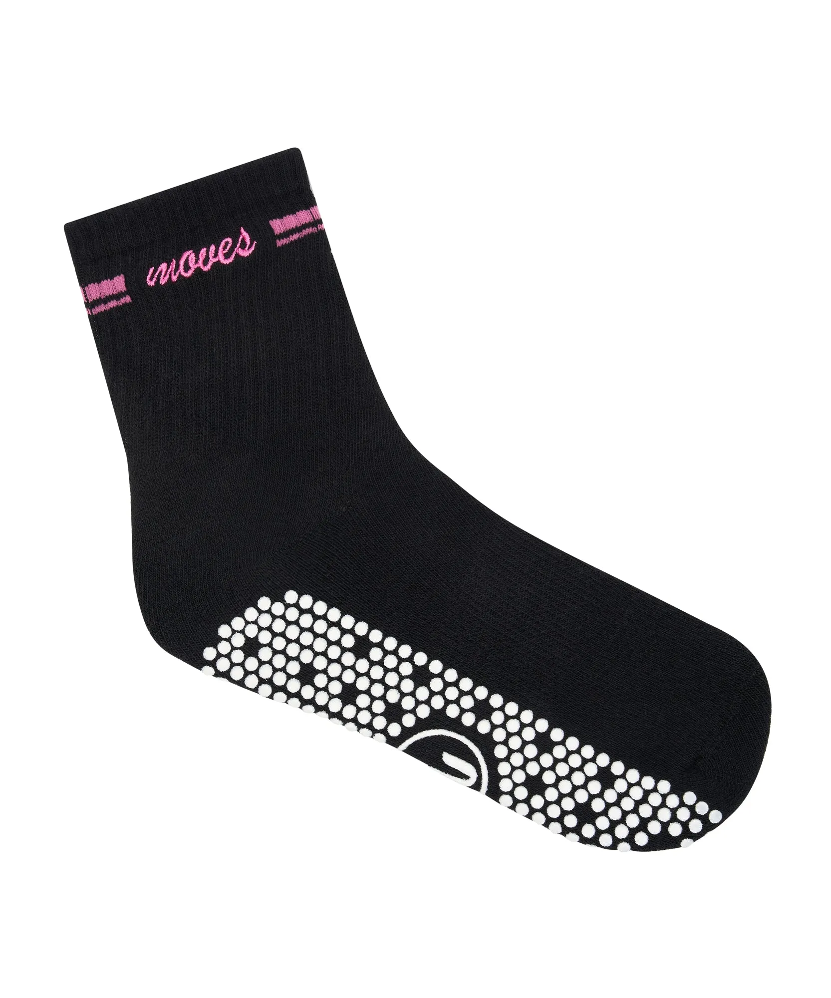 Crew Non Slip Grip Socks - Power Moves Black sold by MoveActive product image thumbnail 3